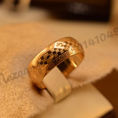 Wholesale Full Solid Gold Classical Design Man and Women 18K Yellow Real  Gold Wedding Rings Couple Gold Ring Jewelry - China 18K Yellow Real Gold  and Solid Gold price | Made-in-China.com